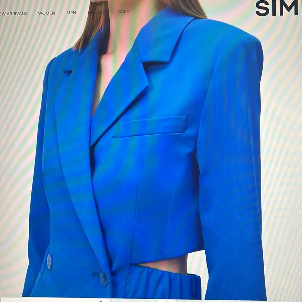 NWT Jonathan Simkhai Kylo Cutout Blazer Mini Dress. Size 4 - Picture 2 of 8